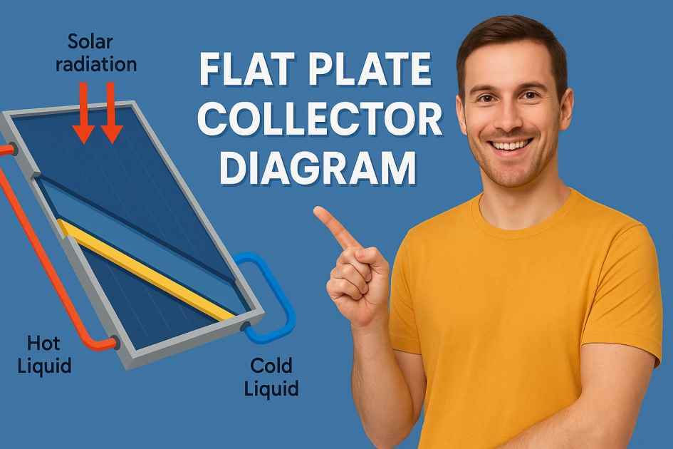 flat plate collector diagram
