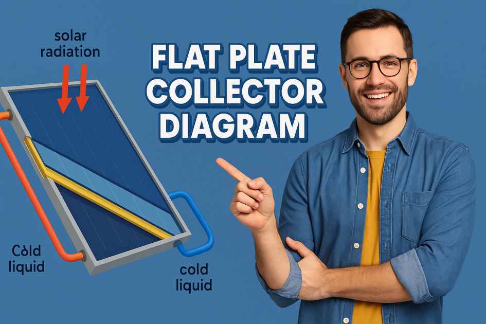 flat plate collector diagram