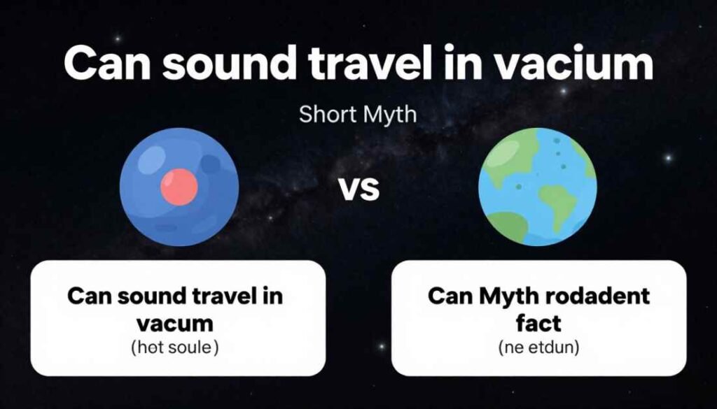 can sound travel in vacuum