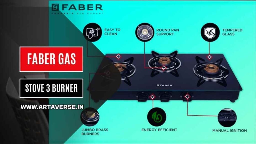 faber gas stove 3 burner