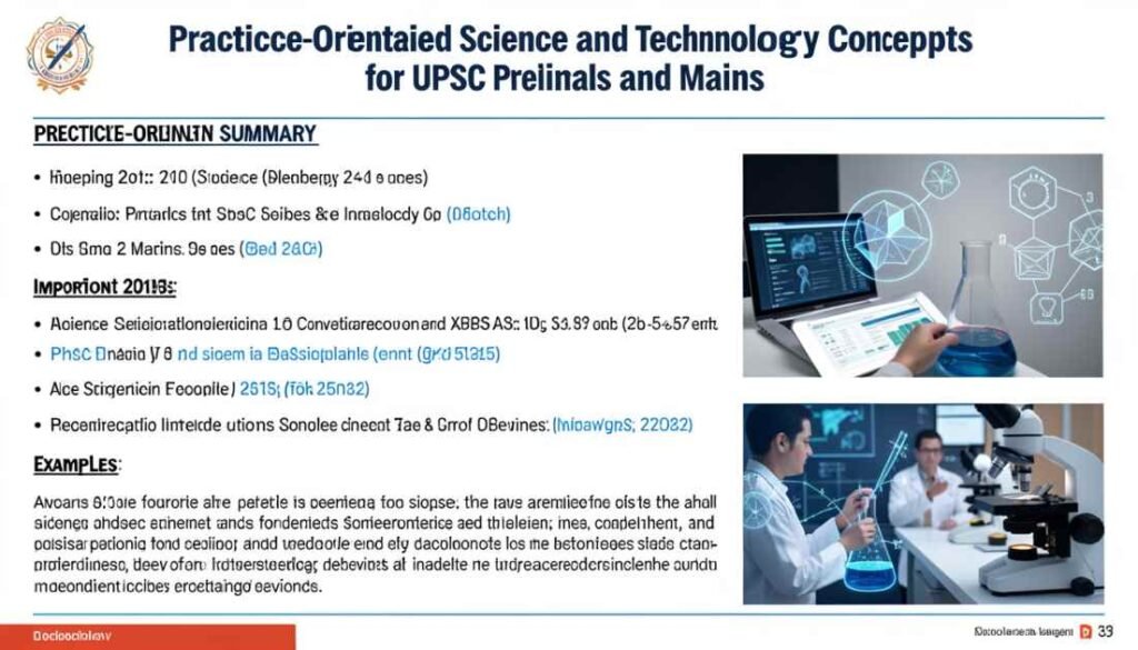 science and technology for upsc