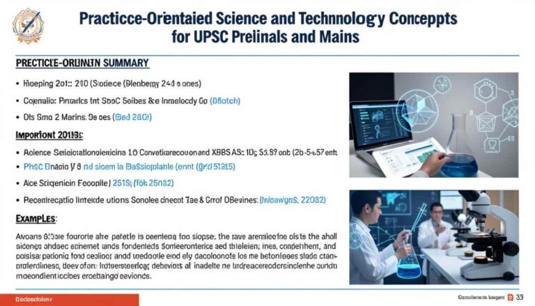 Science and Technology for UPSC Prelims and Mains