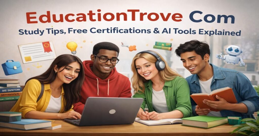 EducationTrove Com Review: Study Tips, AI Tools & Free Certs