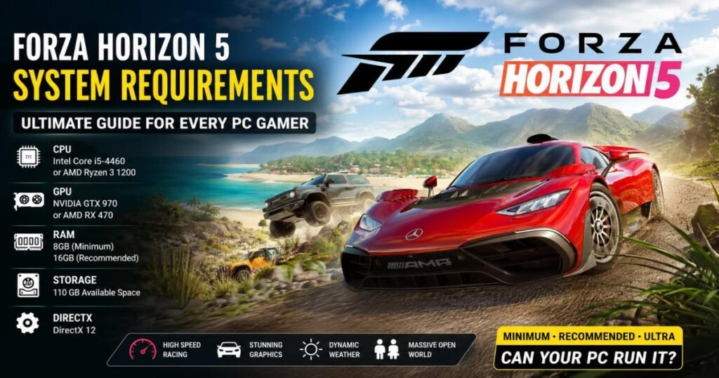 forza horizon 5 system requirements: Can Your PC Run It?