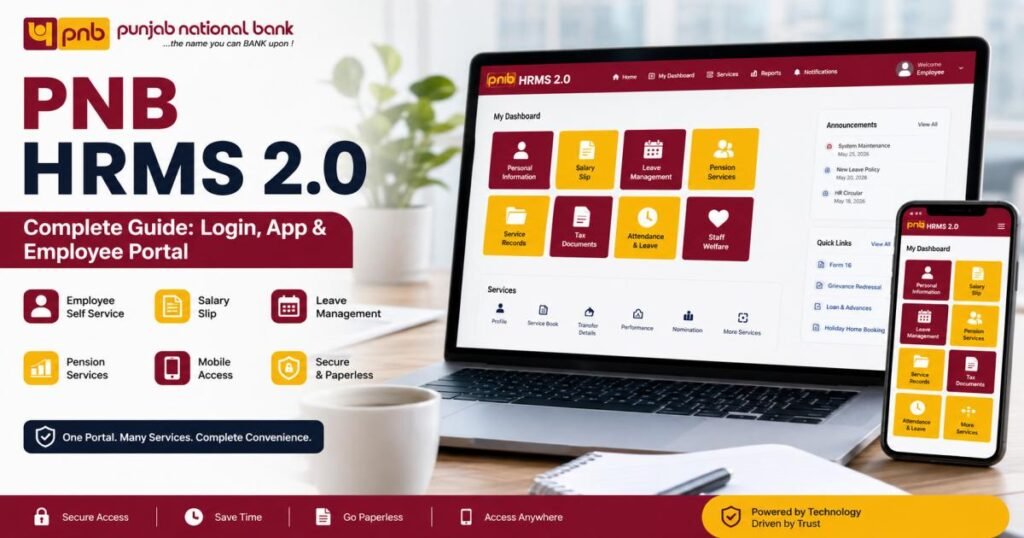 PNB HRMS 2.0 Complete Guide: Login, App & Employee Portal